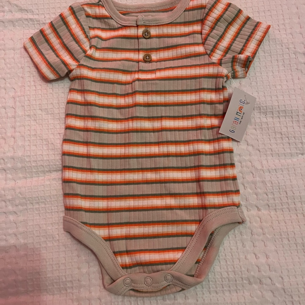 Garanimals Multicolor Striped Baby Onesie